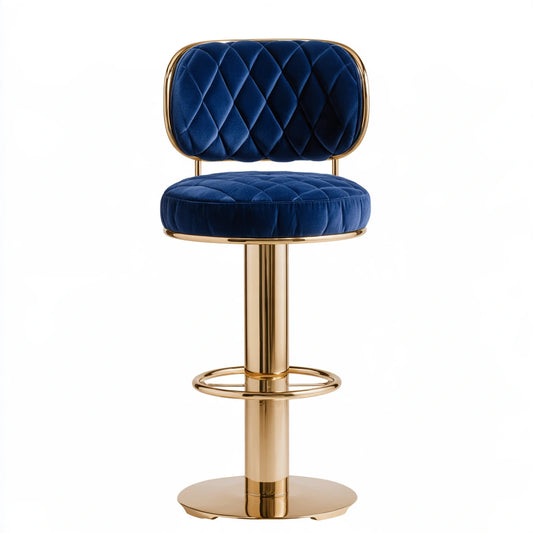 Tabouret de bar aux lignes épurées, coloris gris